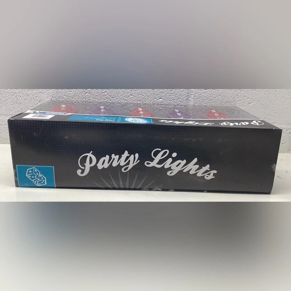 Camco, RV, party string lights, camping patio, blow, mold, fuzzy dice